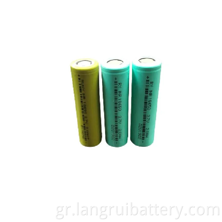 18650 NCM 3.7V 2000MAH Μπαταρία ιόντων λιθίου για ηλιακό σύστημα